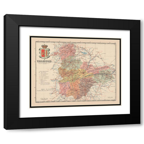 Valladolid Spain Europe - Martin 1911 Black Modern Wood Framed Art Print with Double Matting by Martin