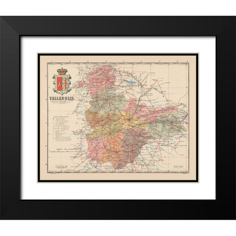 Valladolid Spain Europe - Martin 1911 Black Modern Wood Framed Art Print with Double Matting by Martin