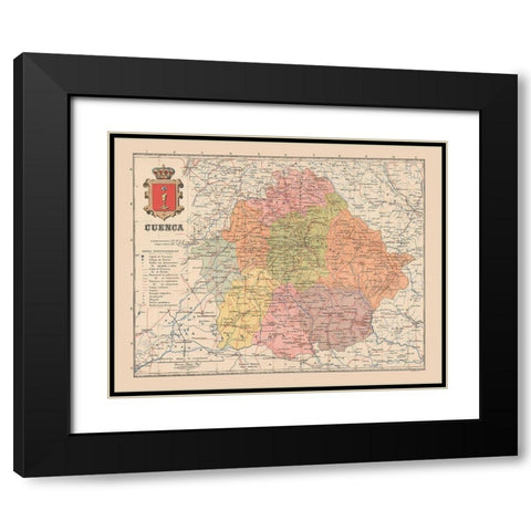 Cuenca Spain Europe - Martin 1911 Black Modern Wood Framed Art Print with Double Matting by Martin