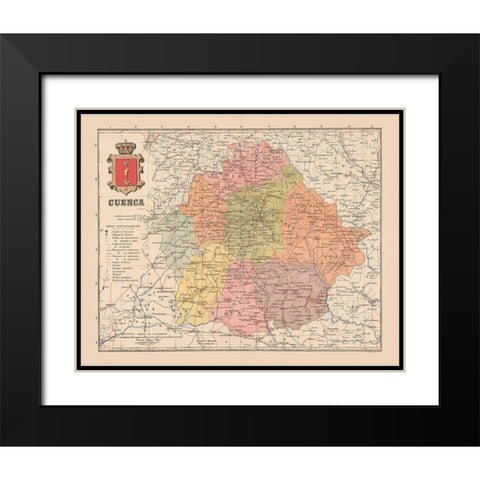 Cuenca Spain Europe - Martin 1911 Black Modern Wood Framed Art Print with Double Matting by Martin
