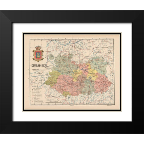 Ciudad Real Spain Europe - Martin 1911 Black Modern Wood Framed Art Print with Double Matting by Martin