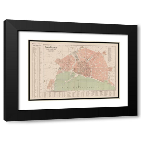 Palma de Mallorca Spain Europe - Martin 1911 Black Modern Wood Framed Art Print with Double Matting by Martin