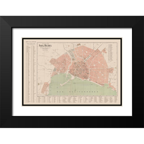 Palma de Mallorca Spain Europe - Martin 1911 Black Modern Wood Framed Art Print with Double Matting by Martin