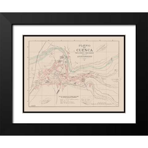 Cuenca Spain Europe - Martin 1911 Black Modern Wood Framed Art Print with Double Matting by Martin
