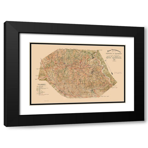 Montserrat Spain - 1920 Black Modern Wood Framed Art Print with Double Matting by Unknown