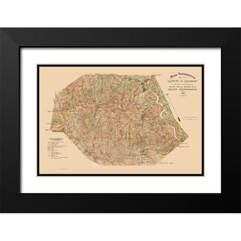 Montserrat Spain - 1920 Black Modern Wood Framed Art Print with Double Matting by Unknown