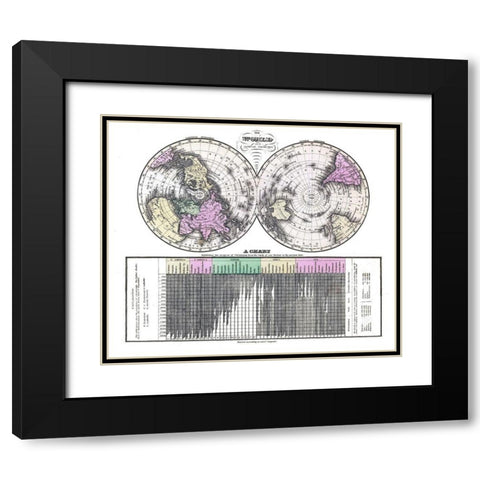 World Progress of Christianity Black Modern Wood Framed Art Print with Double Matting by Unknown