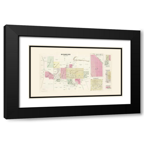 Labette, Woodson, Pottawatomie Kansas - Everts Black Modern Wood Framed Art Print with Double Matting by Everts