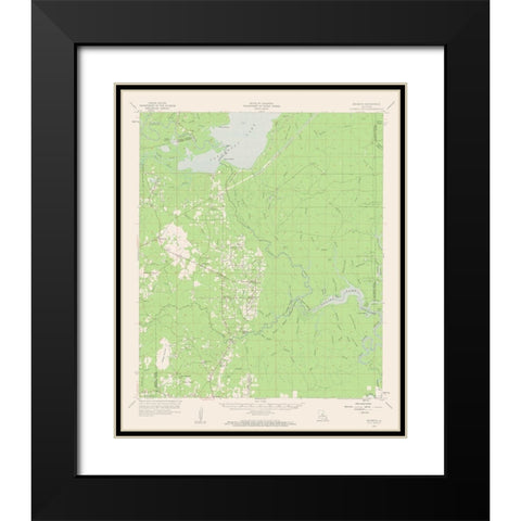 Buckeye Louisiana Quad - USGS 1959 Black Modern Wood Framed Art Print with Double Matting by USGS