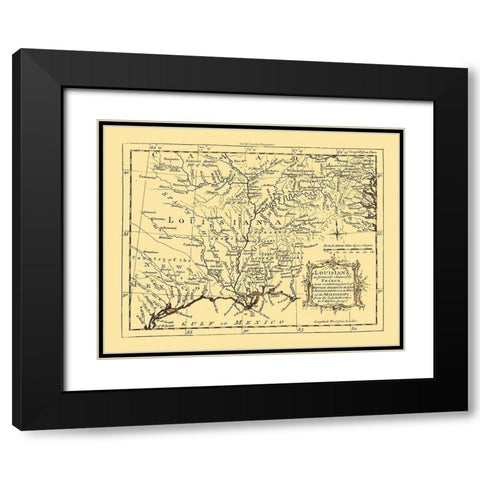 Louisiana - Kitchin 1765  Black Modern Wood Framed Art Print with Double Matting by Kitchin