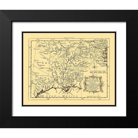 Louisiana - Kitchin 1765  Black Modern Wood Framed Art Print with Double Matting by Kitchin