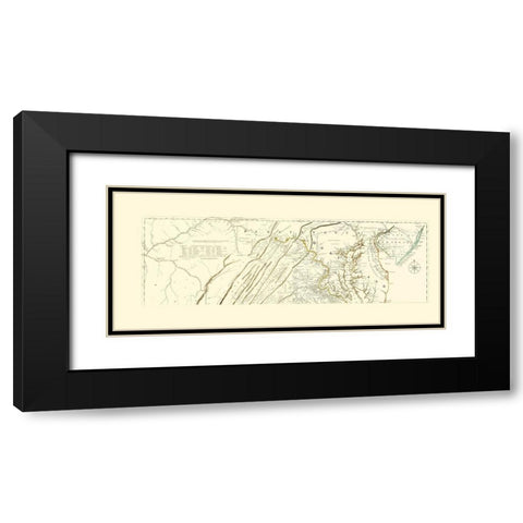 Northern Maryland (Map 1 of 2) - Jefferys 1776 Black Modern Wood Framed Art Print with Double Matting by Jefferys