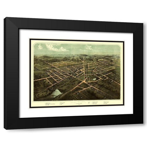 Hillsdale Michigan - Ruger 1866  Black Modern Wood Framed Art Print with Double Matting by Ruger