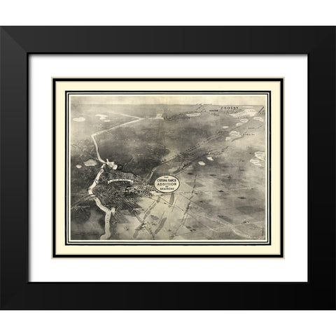 Brainerd Minnesota -1914 Black Modern Wood Framed Art Print with Double Matting by Unknown