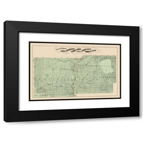 Todd Morrison Crow Wing Minnesota Landowner Black Modern Wood Framed Art Print with Double Matting by Andreas