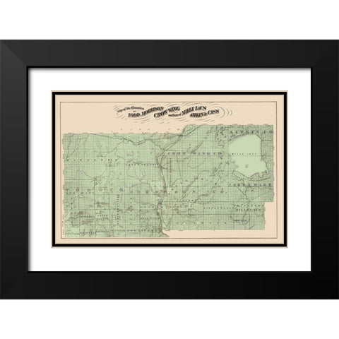 Todd Morrison Crow Wing Minnesota Landowner Black Modern Wood Framed Art Print with Double Matting by Andreas