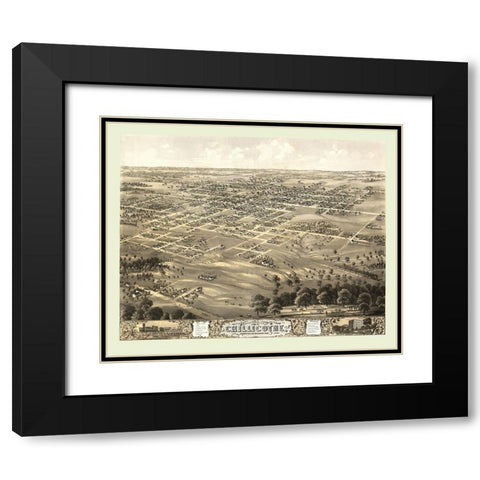 Chillicothe Missouri - Ruger 1869 Black Modern Wood Framed Art Print with Double Matting by Ruger
