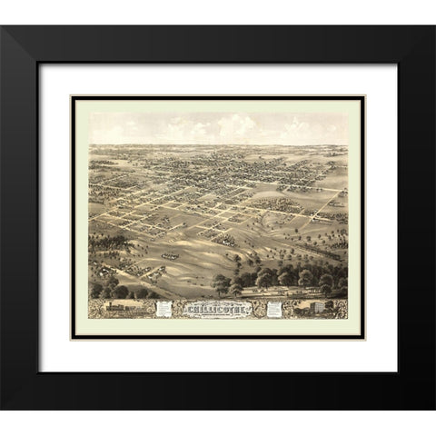 Chillicothe Missouri - Ruger 1869 Black Modern Wood Framed Art Print with Double Matting by Ruger