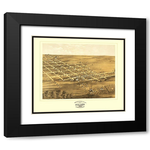 Holden Missouri - Ruger 1869 Black Modern Wood Framed Art Print with Double Matting by Ruger