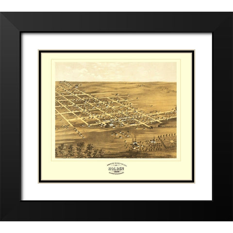 Holden Missouri - Ruger 1869 Black Modern Wood Framed Art Print with Double Matting by Ruger