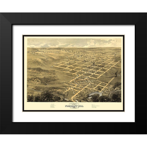 Pleasant Hill Missouri - Ruger 1869 Black Modern Wood Framed Art Print with Double Matting by Ruger