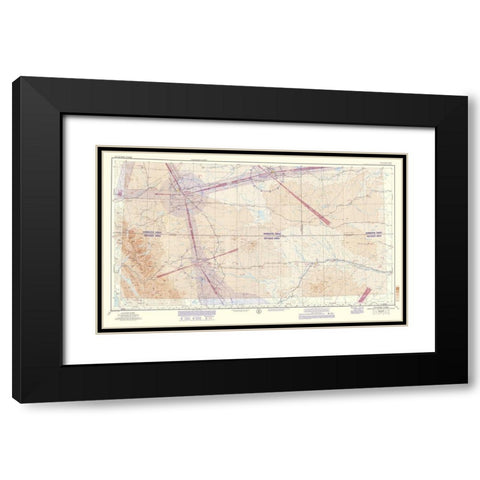 Glacier Park - USGS 1962 Black Modern Wood Framed Art Print with Double Matting by USGS