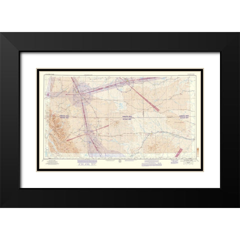 Glacier Park - USGS 1962 Black Modern Wood Framed Art Print with Double Matting by USGS