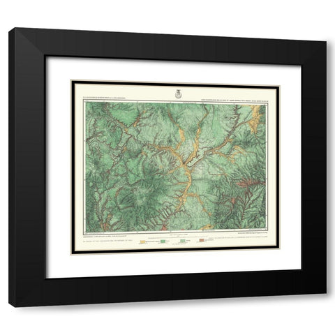 New Mexico Land Classification Sheet - US Army Black Modern Wood Framed Art Print with Double Matting by US Army