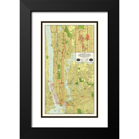 Grand Central Terminal - 1918 Black Modern Wood Framed Art Print with Double Matting by Unknown