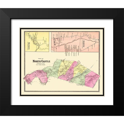 North Castle, Armonk New York Landowner Black Modern Wood Framed Art Print with Double Matting by Beers