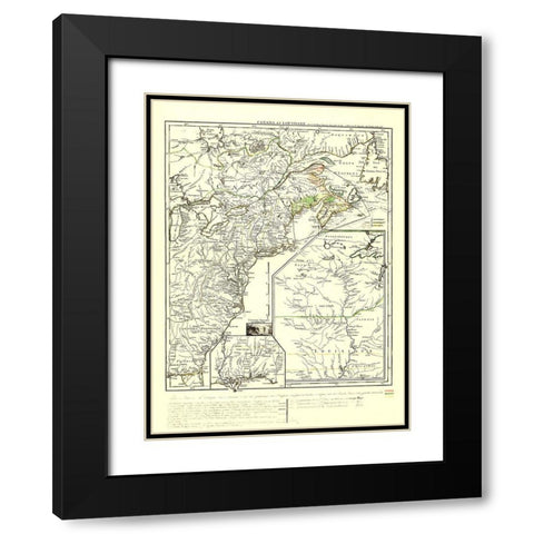 Canada Louisiana by St Augustine - Roy 1755 Black Modern Wood Framed Art Print with Double Matting by Roy