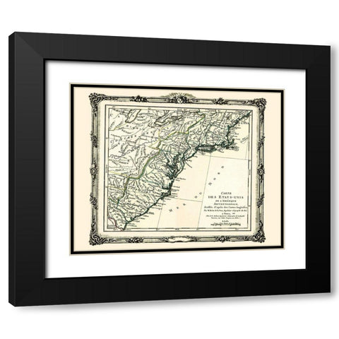 United States North America - Brion de la Tour Black Modern Wood Framed Art Print with Double Matting by Brion de la Tour