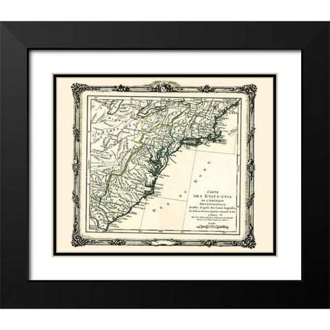 United States North America - Brion de la Tour Black Modern Wood Framed Art Print with Double Matting by Brion de la Tour