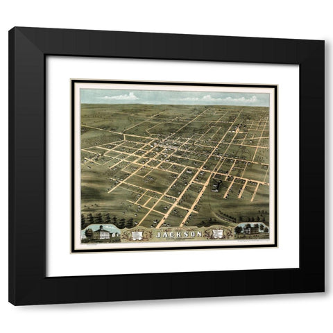 Jackson Tennessee - Ruger 1870  Black Modern Wood Framed Art Print with Double Matting by Ruger