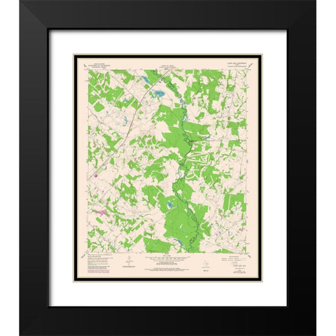 Clear Lake Texas Quad - USGS 1980 Black Modern Wood Framed Art Print with Double Matting by USGS