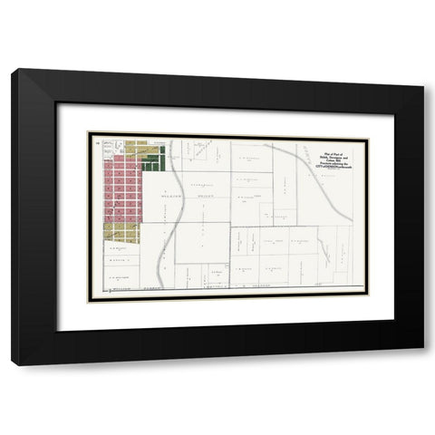 Denison, Shiloh, Devoignes, Cotton Mill Texas Black Modern Wood Framed Art Print with Double Matting by Jackson