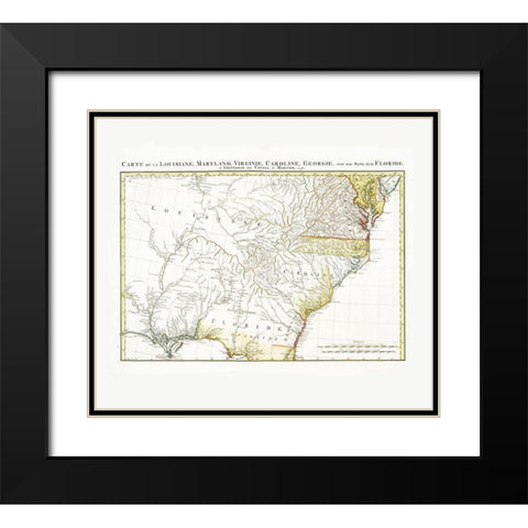 Eastern United States - Covens  1758 Black Modern Wood Framed Art Print with Double Matting by Covens