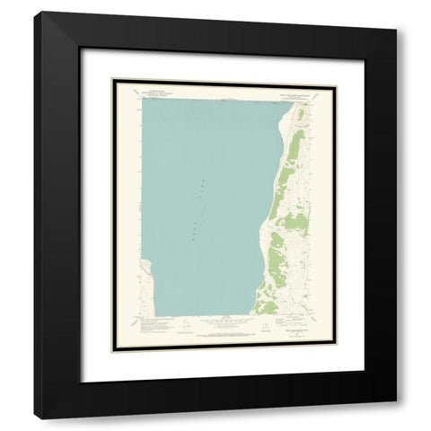 South Bear Lake Utah Quad - USGS 1969 Black Modern Wood Framed Art Print with Double Matting by USGS