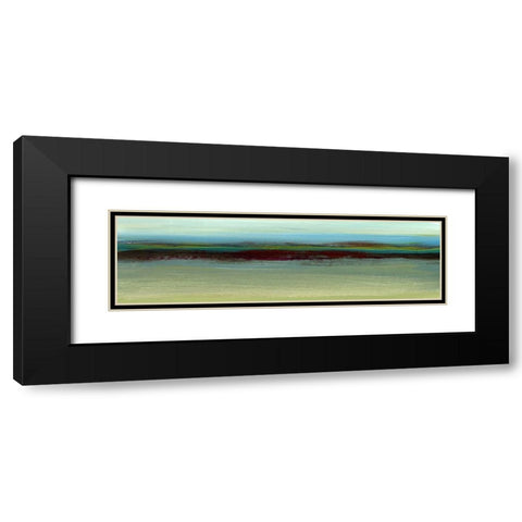 Seaview Abstract I Black Modern Wood Framed Art Print with Double Matting by Brey
