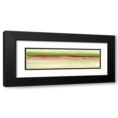 Seaview Abstract II Black Modern Wood Framed Art Print with Double Matting by Brey