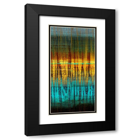 Summer Reeds Dawn I Black Modern Wood Framed Art Print with Double Matting by Brey