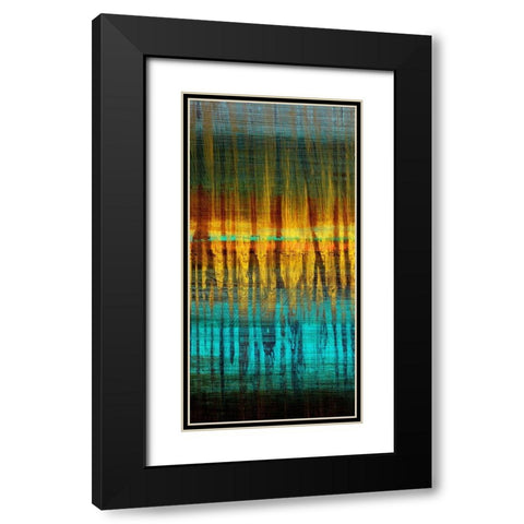 Summer Reeds Dawn III Black Modern Wood Framed Art Print with Double Matting by Brey