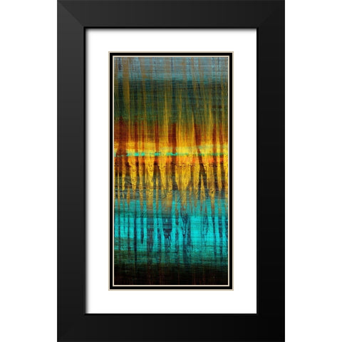 Summer Reeds Dawn III Black Modern Wood Framed Art Print with Double Matting by Brey