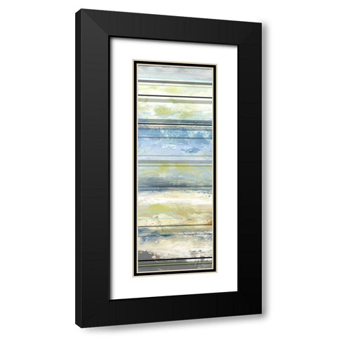 Planks I Black Modern Wood Framed Art Print with Double Matting by Brey