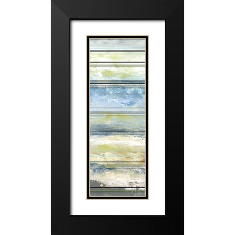 Planks I Black Modern Wood Framed Art Print with Double Matting by Brey