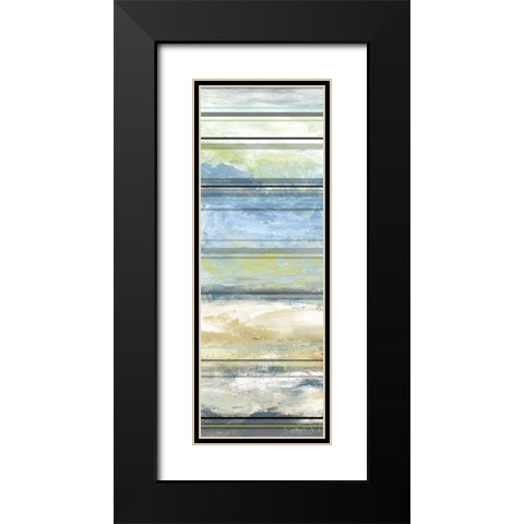 Planks II Black Modern Wood Framed Art Print with Double Matting by Brey