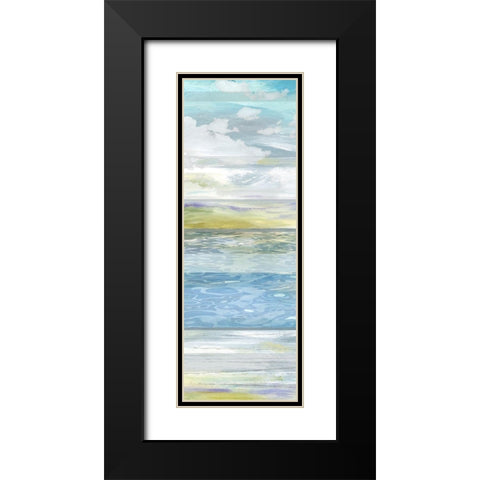 Sunrise Panel I Black Modern Wood Framed Art Print with Double Matting by Brey