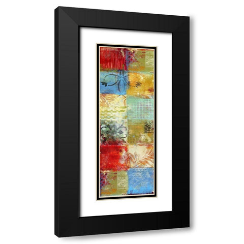 Tapestry Panel I Black Modern Wood Framed Art Print with Double Matting by Brey