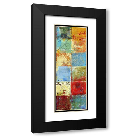 Tapestry Panel II Black Modern Wood Framed Art Print with Double Matting by Brey