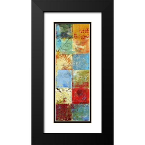 Tapestry Panel II Black Modern Wood Framed Art Print with Double Matting by Brey